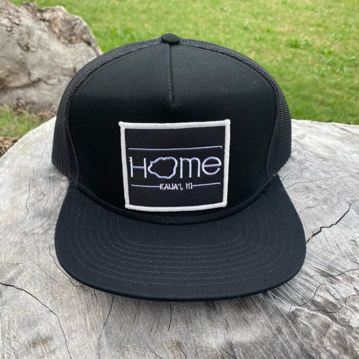 black patch with black mesh back