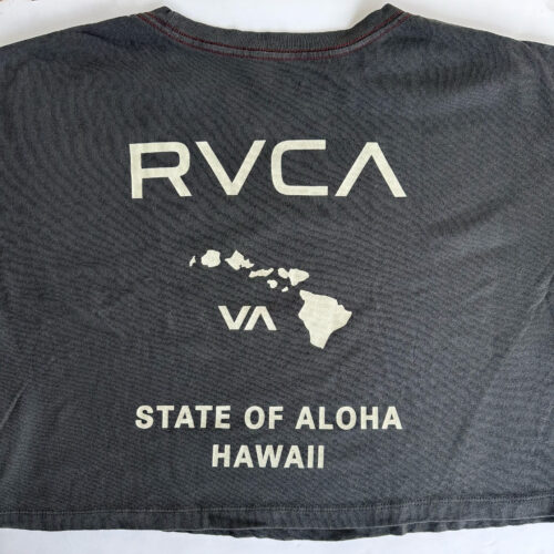 State of Aloha RVCA Cropped t-shirt back print