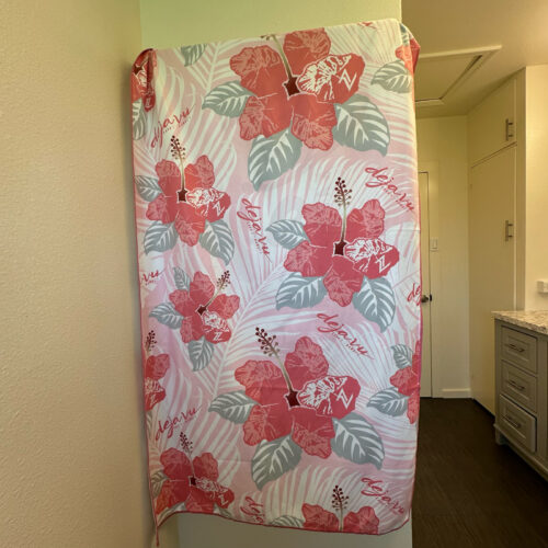 Pink hibiscus towel Kauai