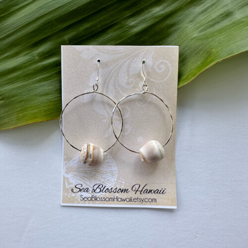 cone shell earrings sterling silver
