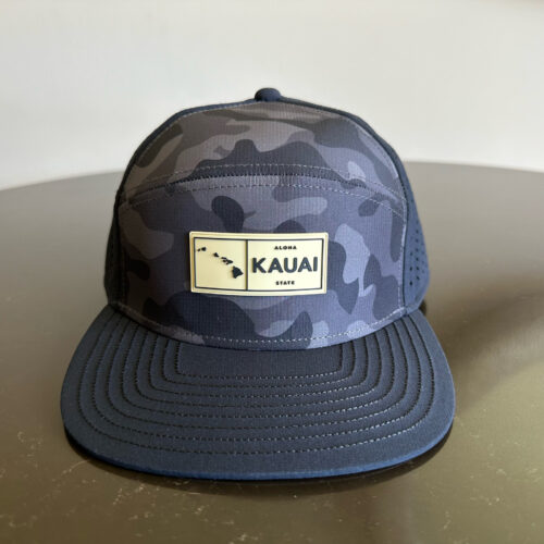 black camo flat bill front